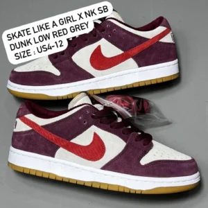 NIKE SB Dunk Low Red Grey - FLASH LIQUIDATION