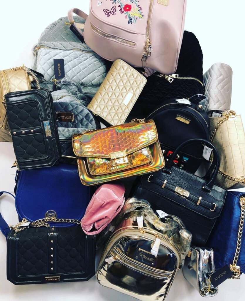 Bebe handbags pallet lots for sale