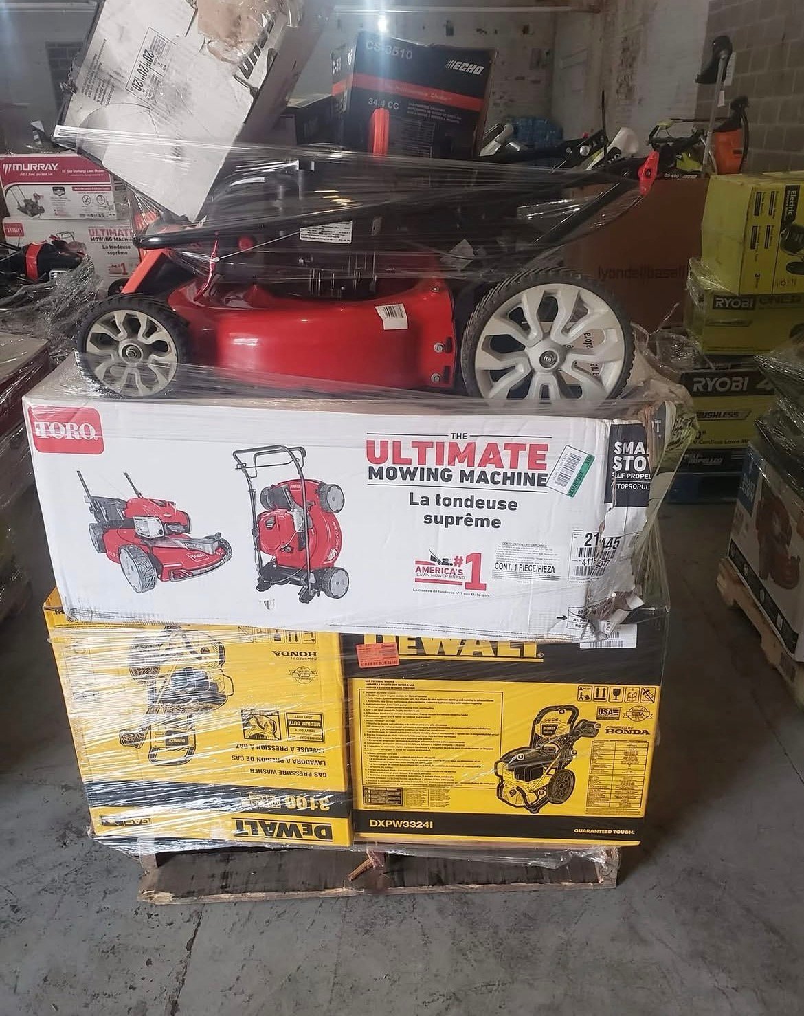 Home Depot / general tools pallets