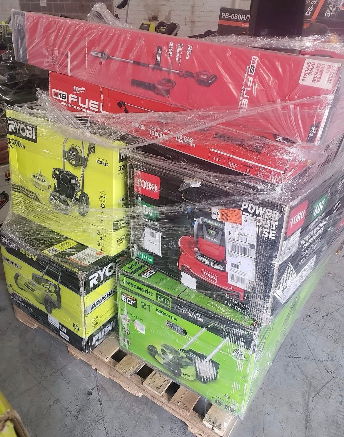 Home Depot / general tools pallets