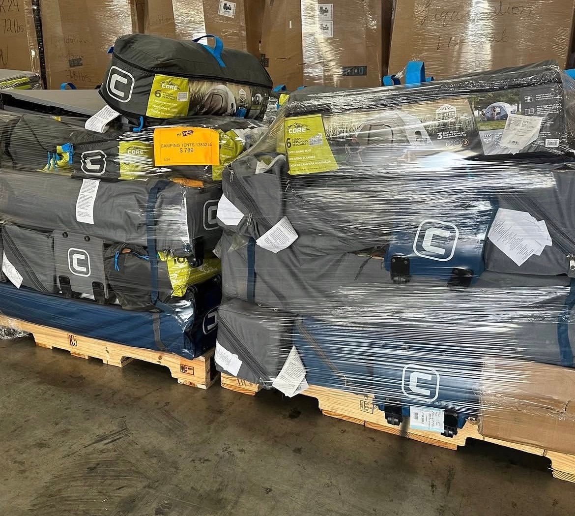 Camping Tents Pallet For Sale