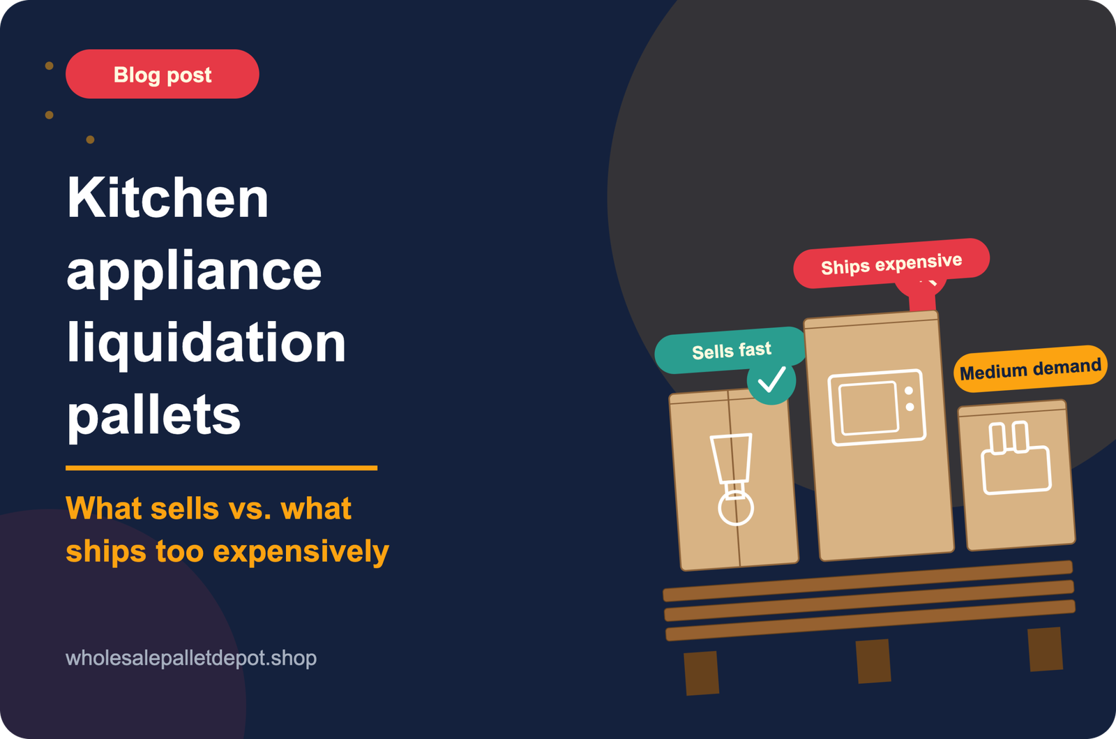 Kitchen Appliance Liquidation Pallets: What Sells and What Ships Too Expensively