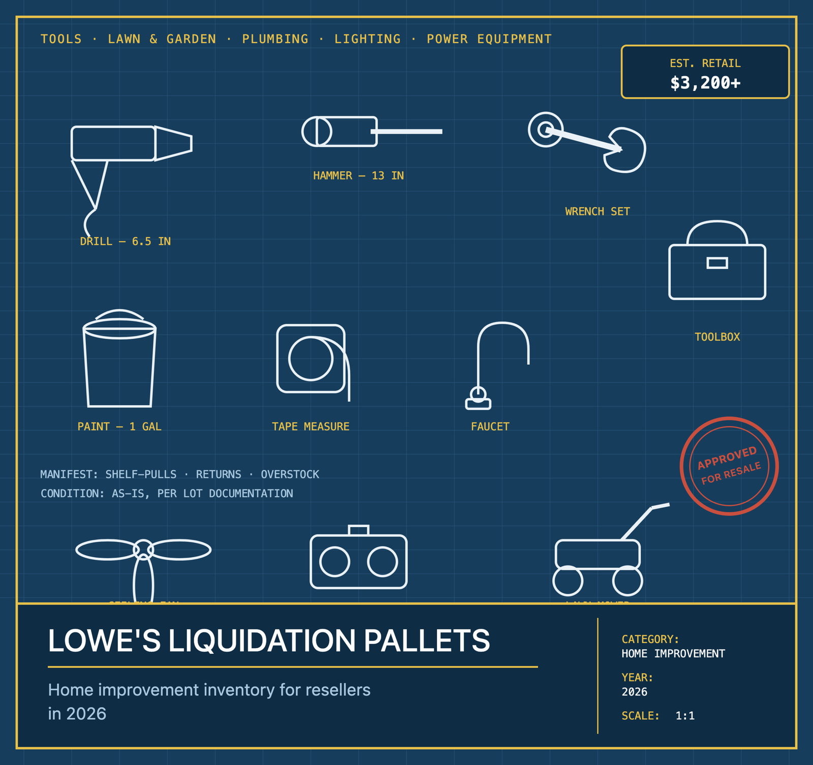 Lowe’s Liquidation Pallets: Home Improvement Inventory for Resellers in 2026